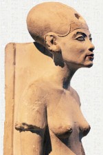 Nefertiti, reportedly 'a princess from a foreign country' became married to Akhenaton.