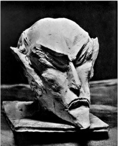 Ahriman’s head carved in wood by Rudolf Steiner