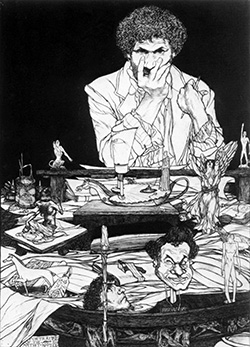 Austin Spare Death Posture Self-Portrait 1907